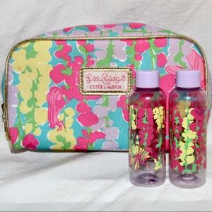 Lilly Pulitzer Mini Travel Bag with Two Travel Bottles